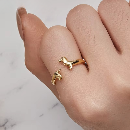 LIMITED DACHSHUND LOVE RING (ADJUSTABLE)