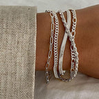 14K Gold-Plated Signature Gold Bracelet Stack — 5 Piece Set