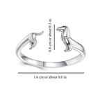 LIMITED DACHSHUND LOVE RING (ADJUSTABLE)