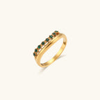 Alia Diamond Simulant Gold Ring