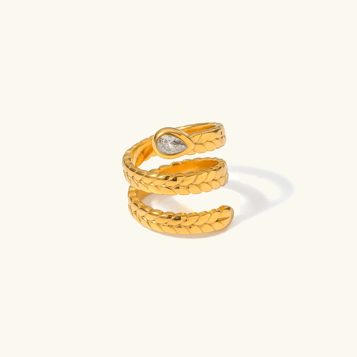 Leanore Gold Serpent Ring