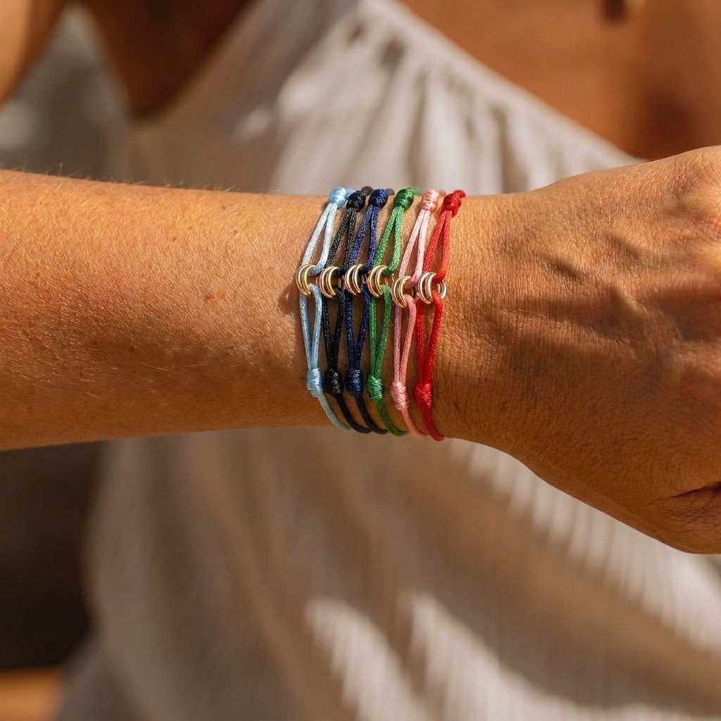 Sinked Triple Gold Bracelet
