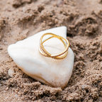Mia Gold Diamond Cross Ring