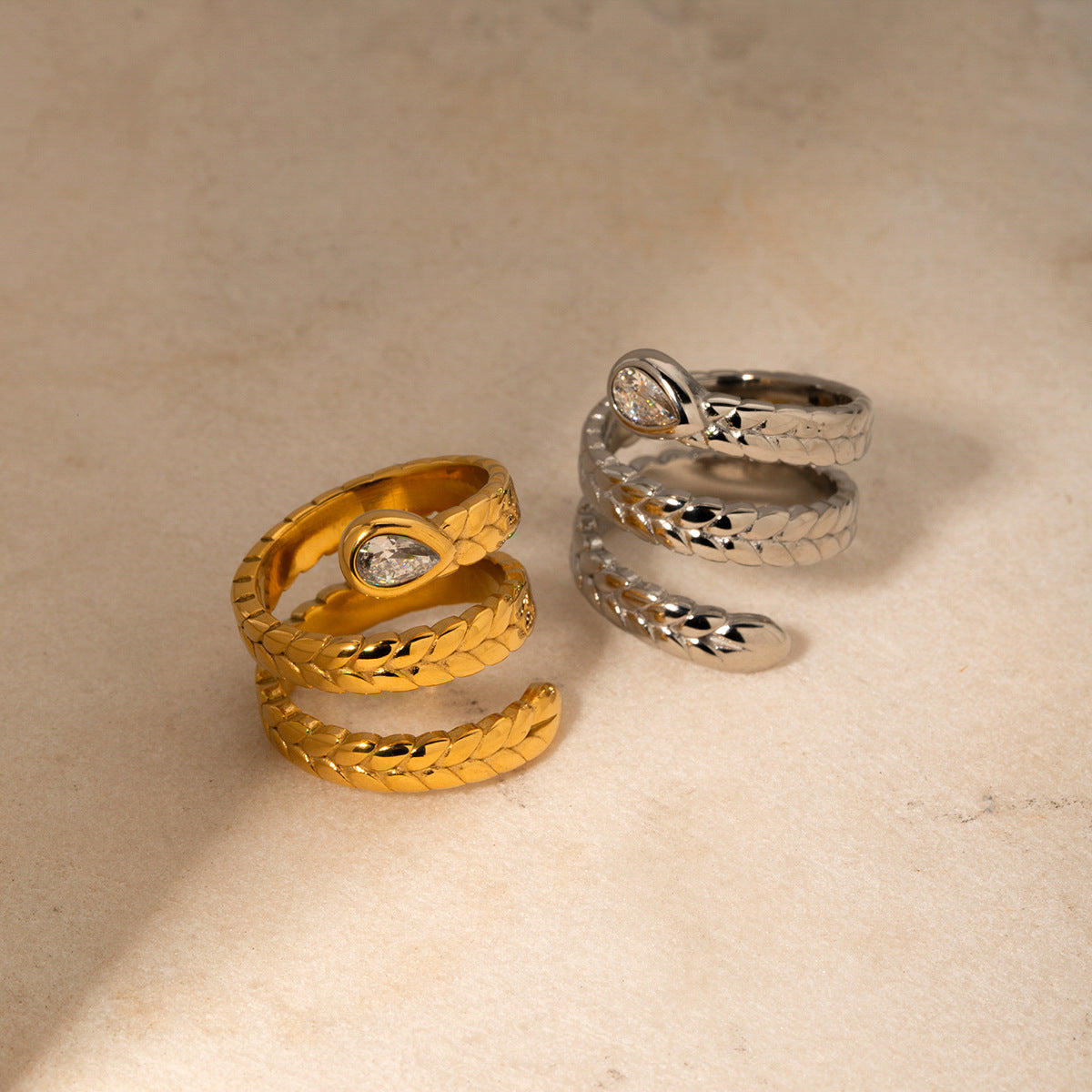 Leanore Gold Serpent Ring