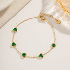 Omada Green Heart Bracelet