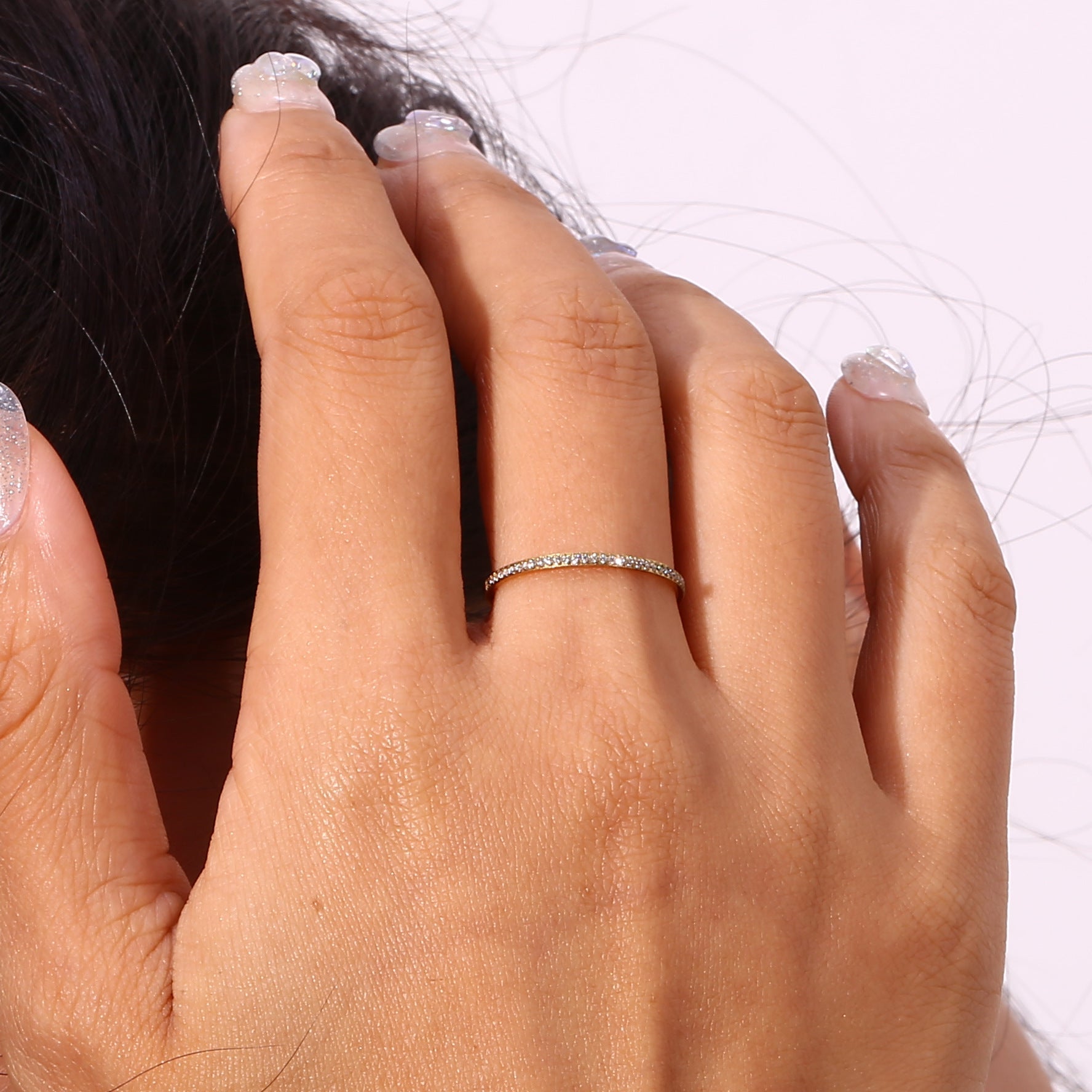 Zela Paved Gold Ring