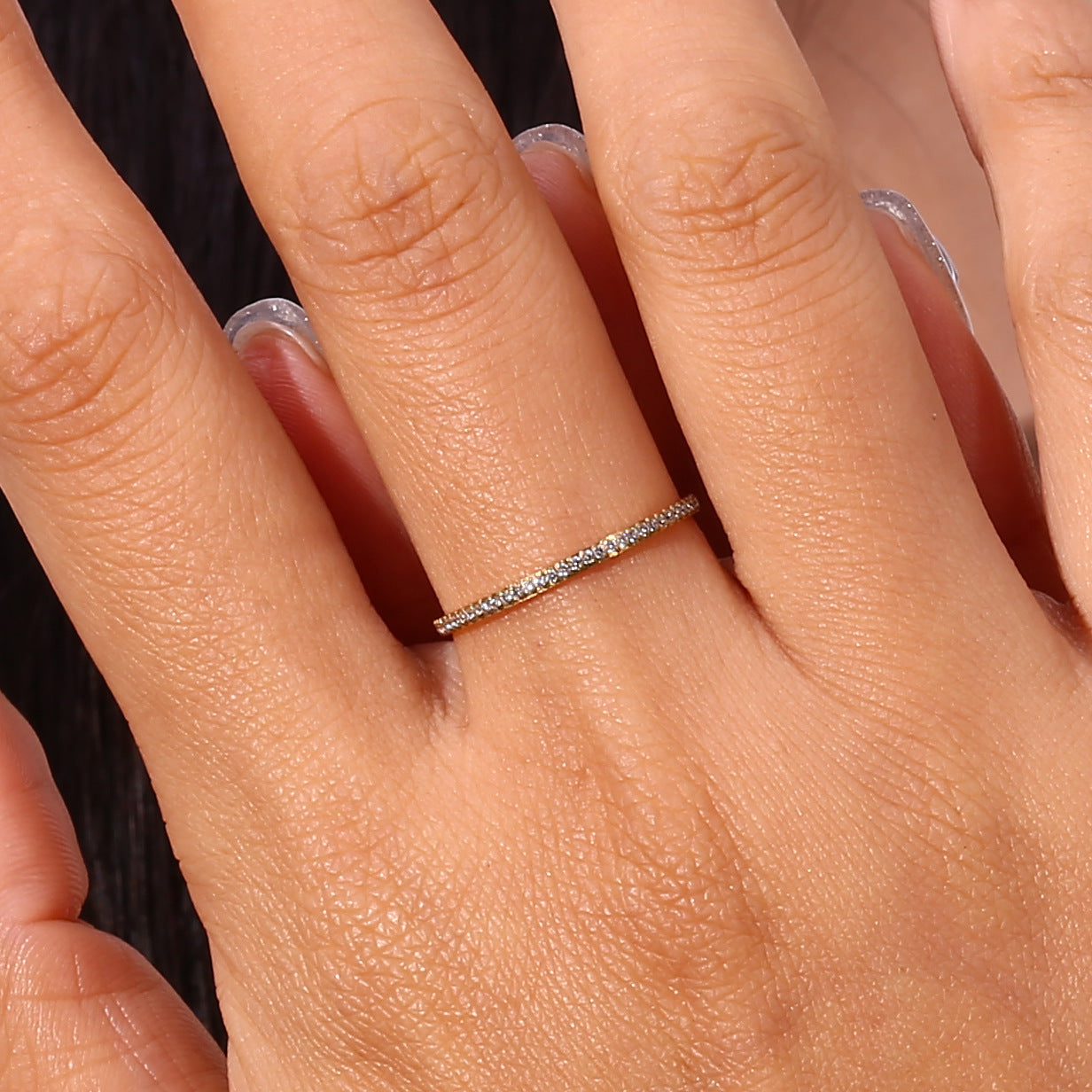 Zela Paved Gold Ring