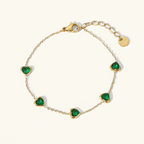 Omada Green Heart Bracelet