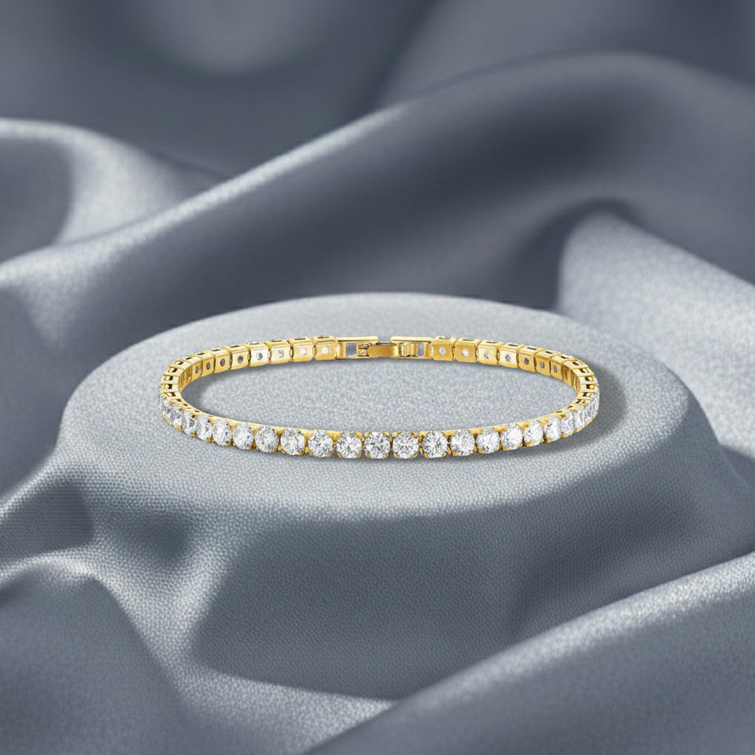 Boston Tennis Bracelet Gold