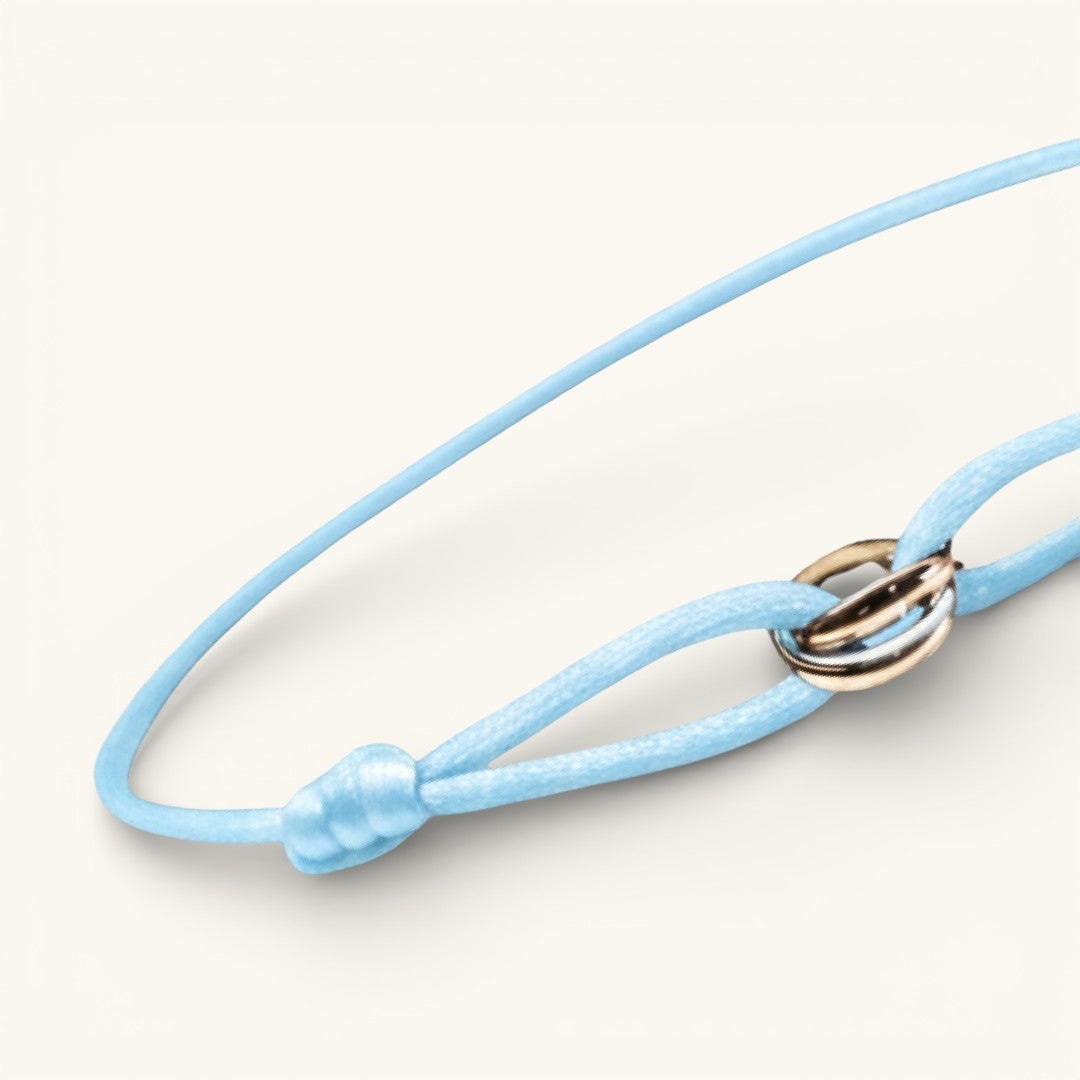 Sinked Triple Gold Bracelet