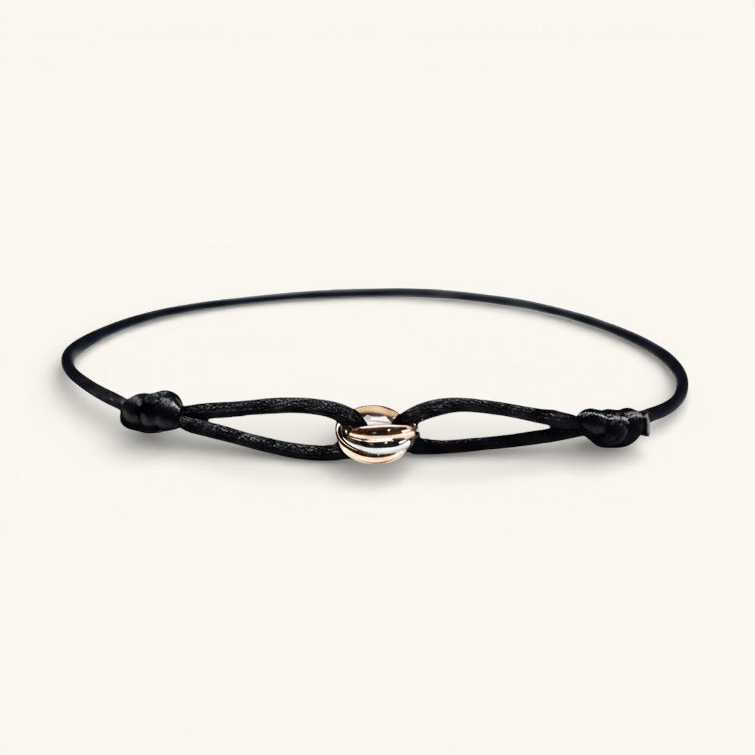 Sinked Triple Gold Bracelet