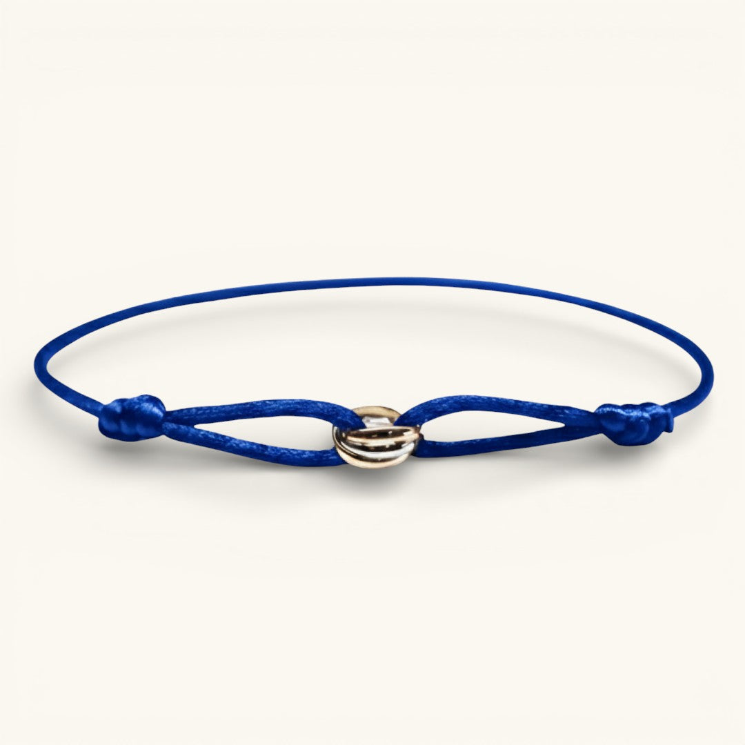Sinked Triple Gold Bracelet