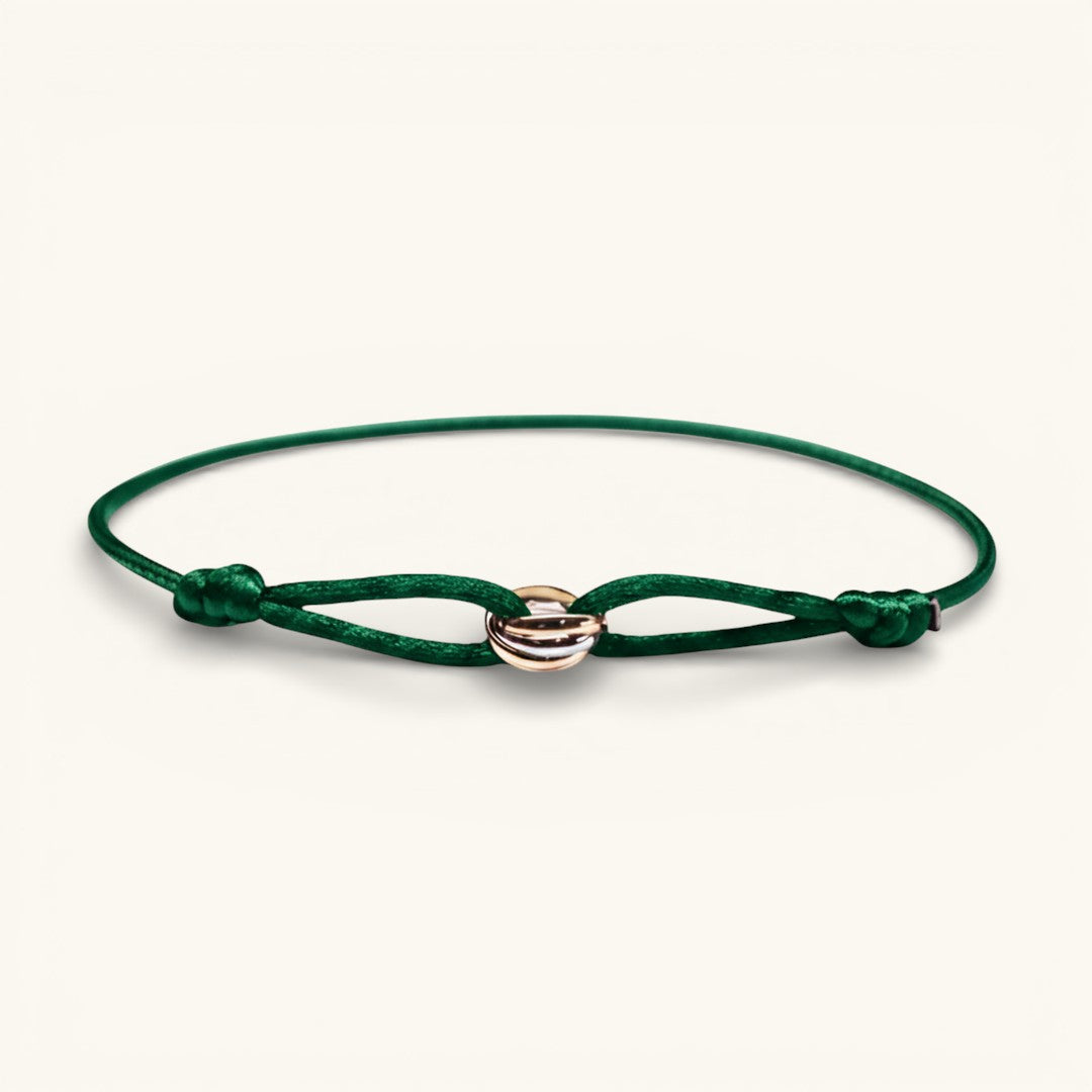 Sinked Triple Gold Bracelet