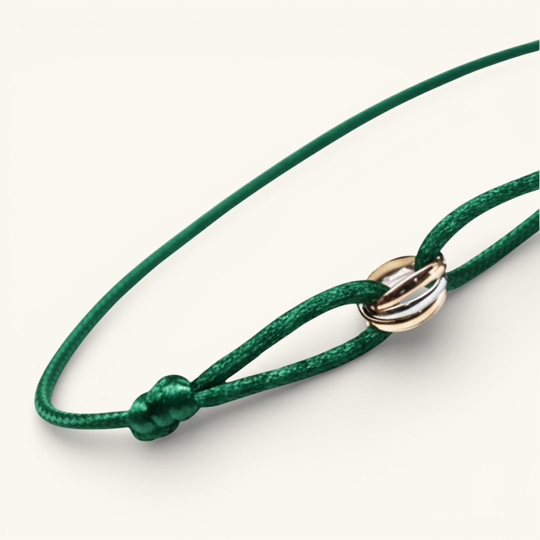 Sinked Triple Gold Bracelet