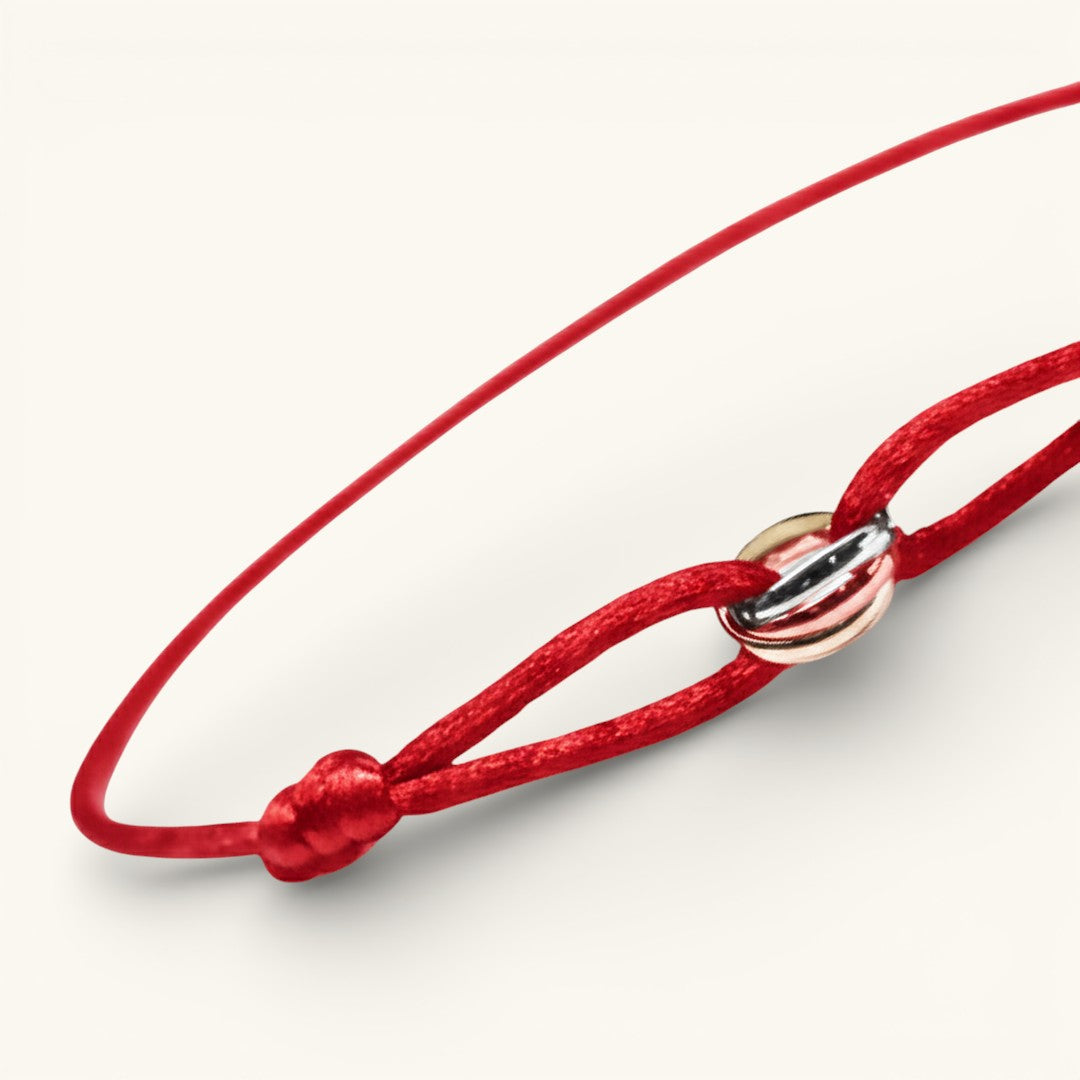Sinked Triple Gold Bracelet
