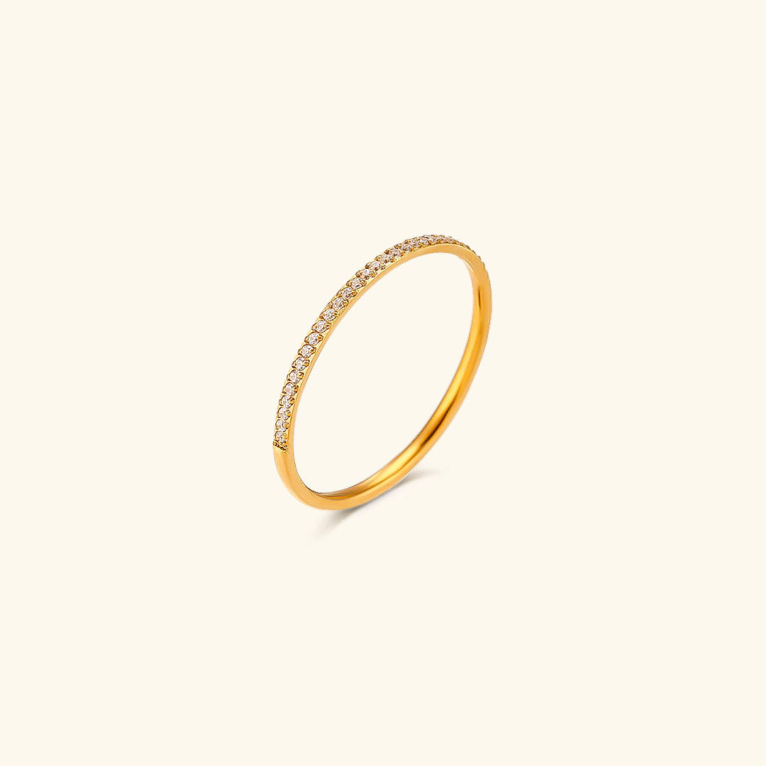 Zela Paved Gold Ring