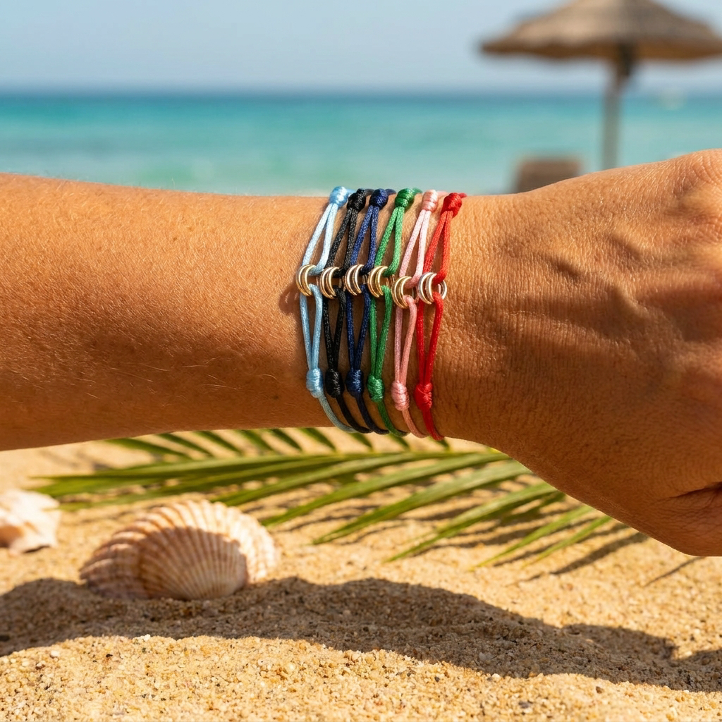 Sinked Triple Gold Bracelet