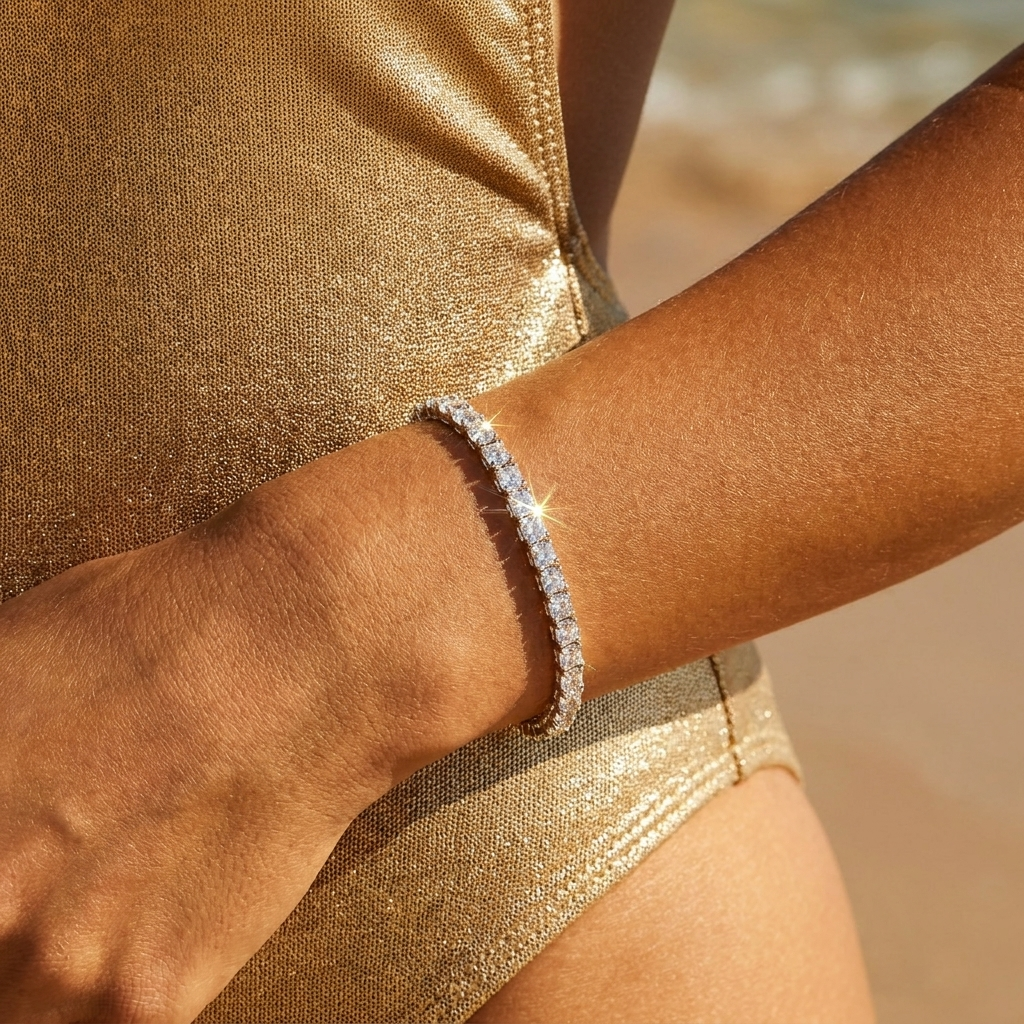 Boston Tennis Bracelet Gold