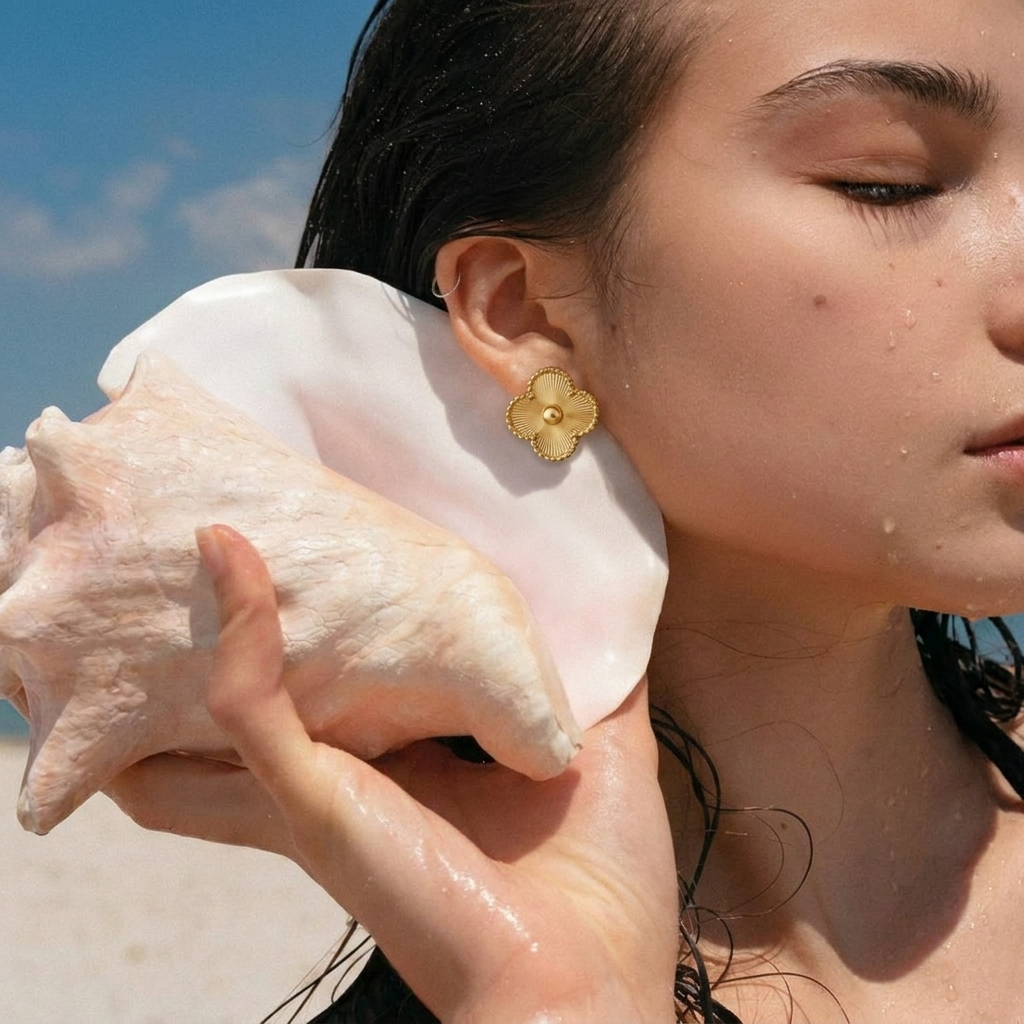 Clover Earrings Gold VIP