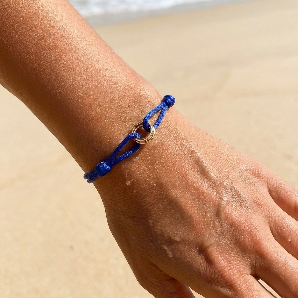 Sinked Triple Gold Bracelet