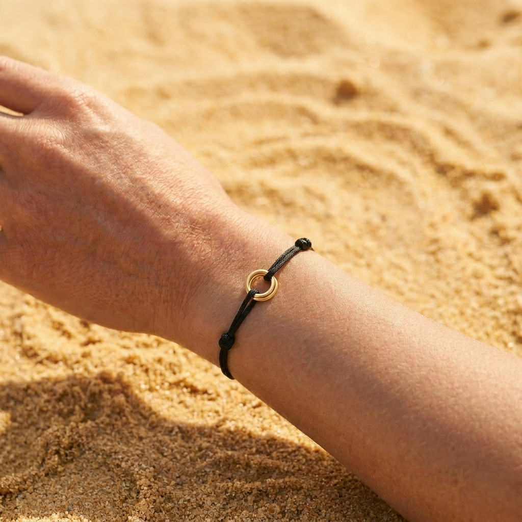 Sinked Triple Gold Bracelet