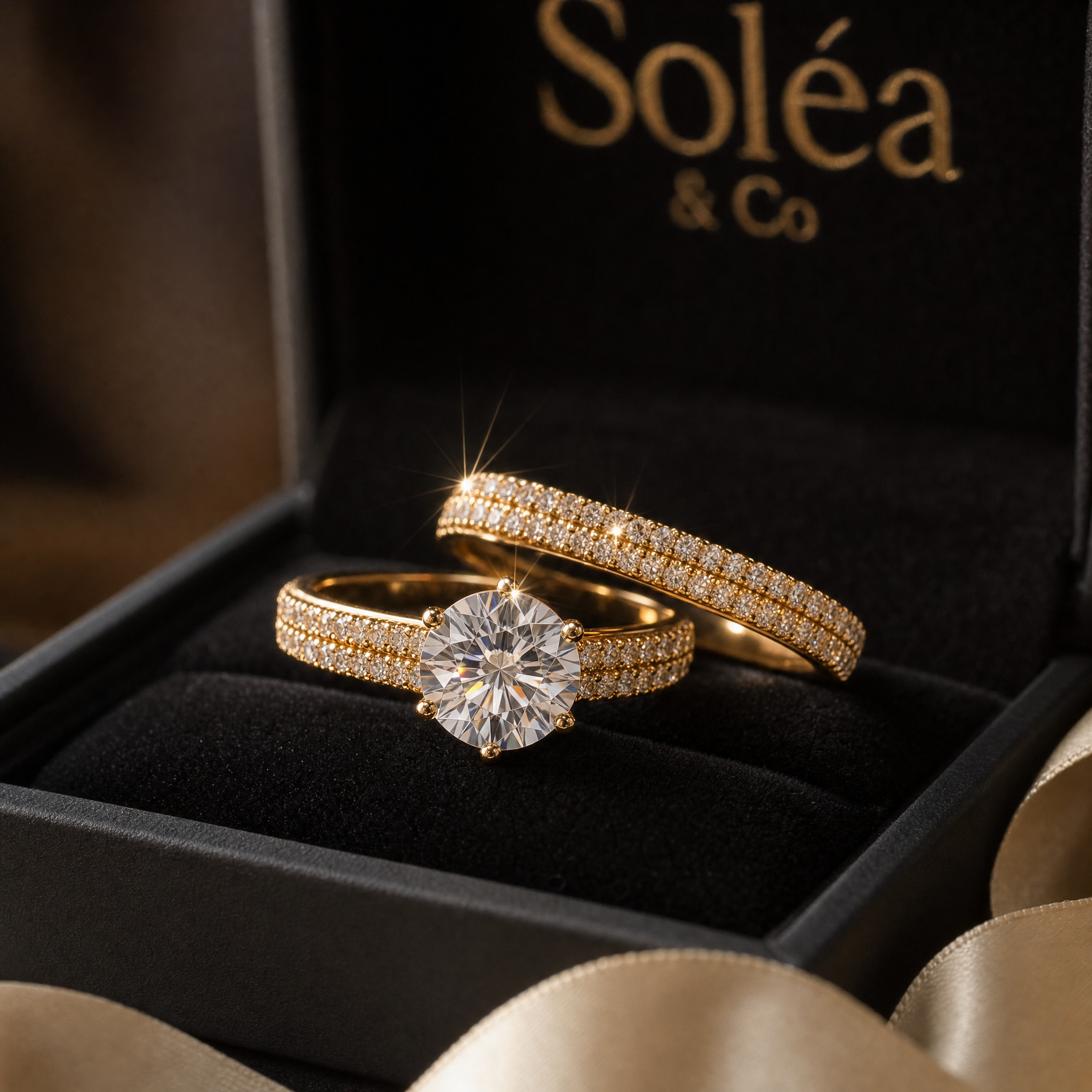 (VIP) Lumière Bridal Ring Set