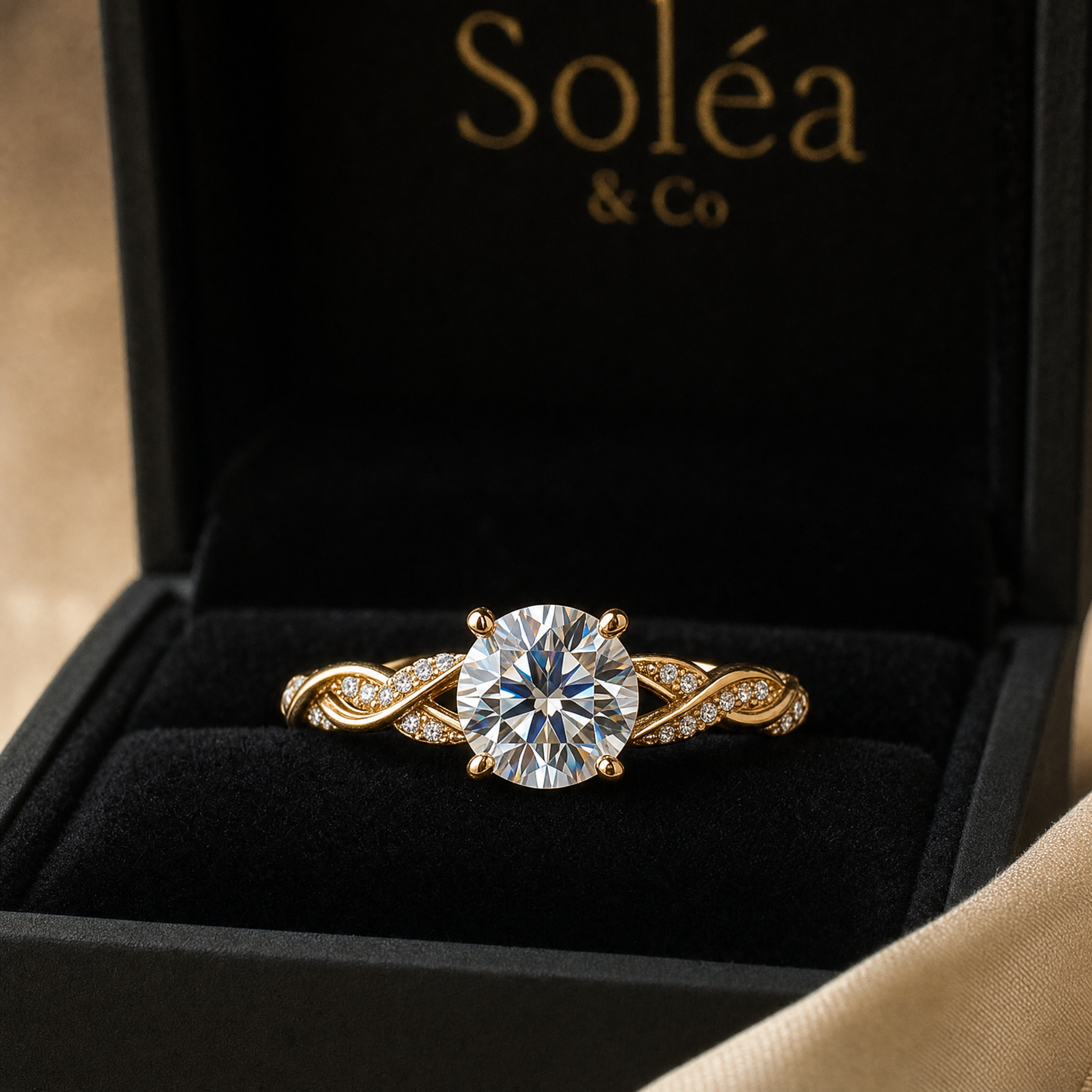 (VIP) Twisted Vine Solitaire Ring